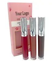 

3pcs each kit 94 colors vegan private label glitter matte lipstick lipgloss set gift box for women and girls