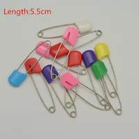 

5.5cm Length Baby Diaper Pins w/Colorful Plastic Safety Head Wholesale Lot