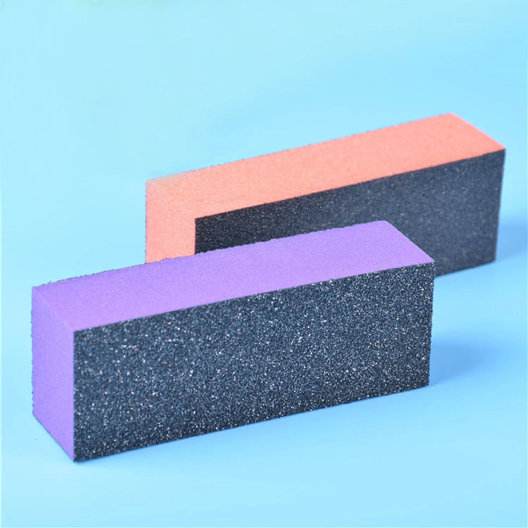 Wholesale Two Color Three Way Blue Orange Purple Buffer Block Eco Friendly Mini Disposable Nail Buffer Block Professional.jpg