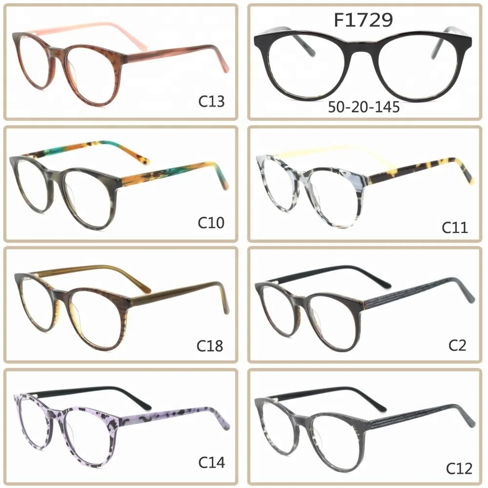 

New models fashion Original wholesale acetate round glasses, 7 colors for choosing