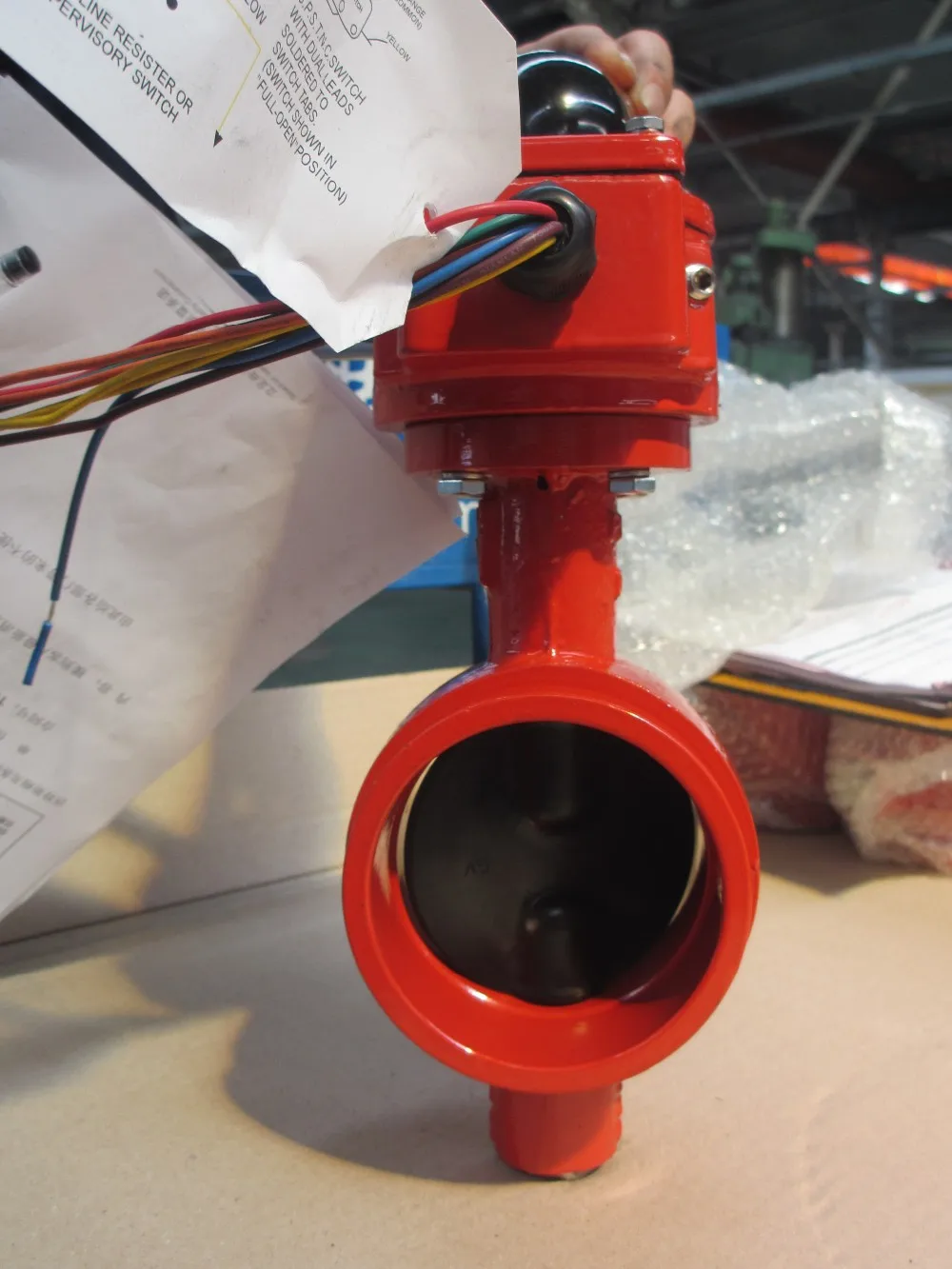 Ductile Iron Grooved Butterfly Valve PN16/PN20 by TWS