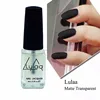 LULAA Hot sale 6ml/bottle Nail Gel Polish Nail Art Finish Top Coat Matt transparent nail polish