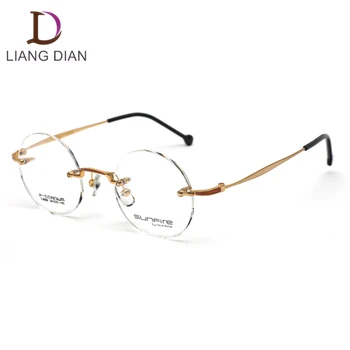 round titanium eyeglass frames