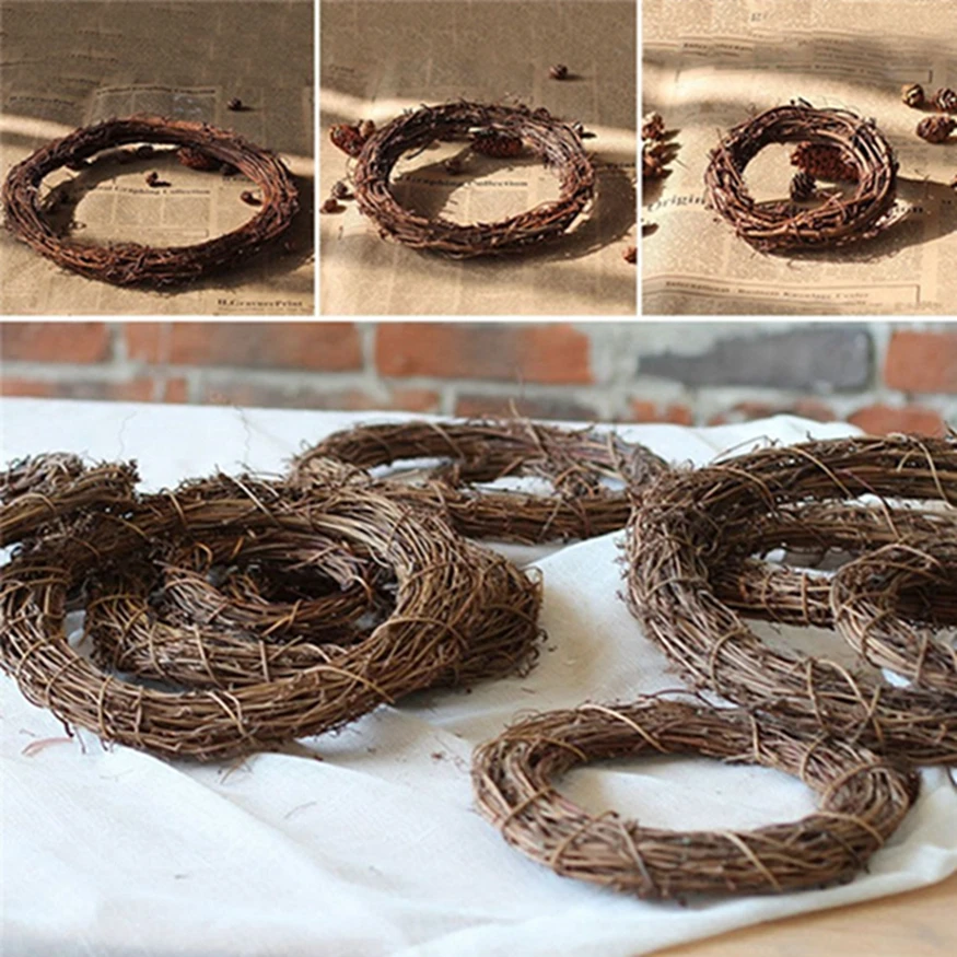 Odm Grapevine Wreath Supplies Wholesale Wooden Christmas Decoration