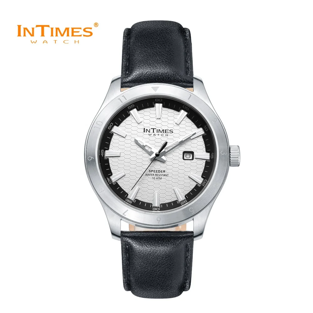 Free Shipping InTimes private designer watch man leather silicone  wristwatch  fashion  big size  10ATM water proof SD1072