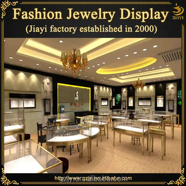 Custom Jewellery Shop Interior Design With Jewelry Furniture Display