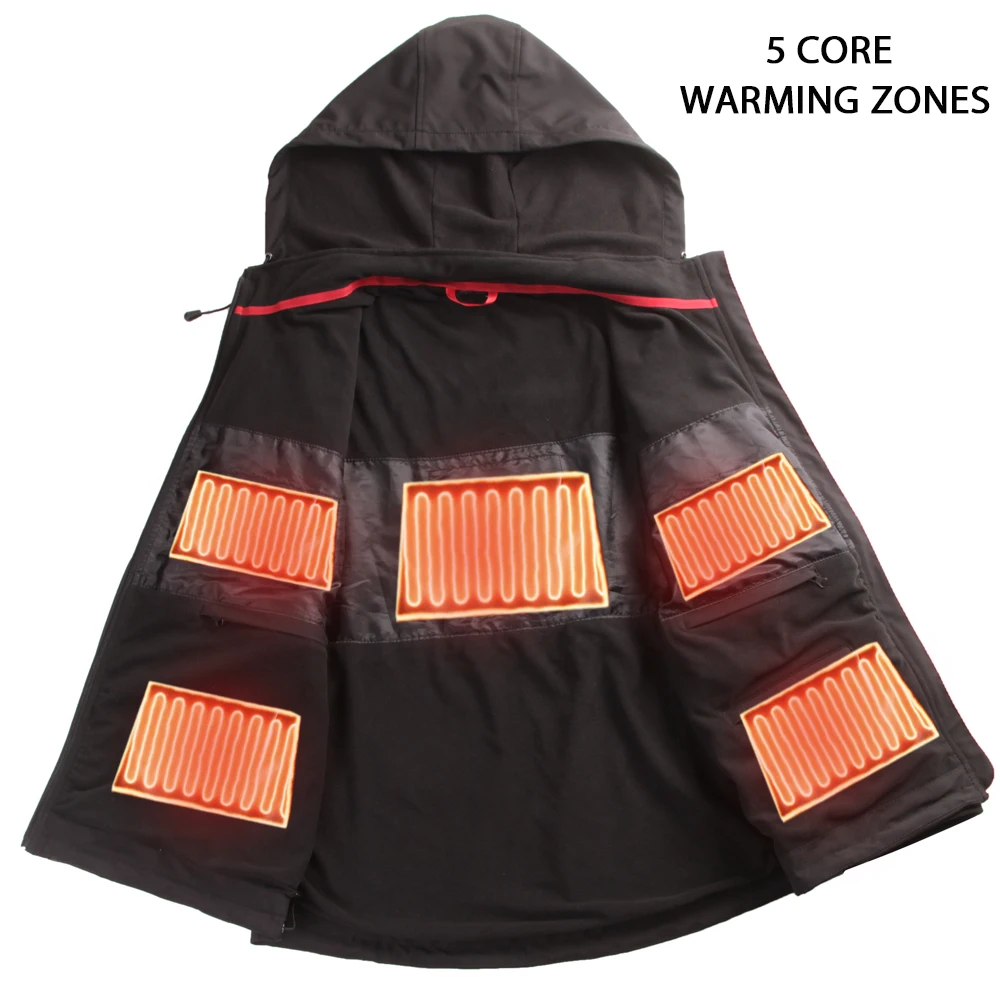 3 Level Temperature Adjustable Red Color Electric Carbon Fiber