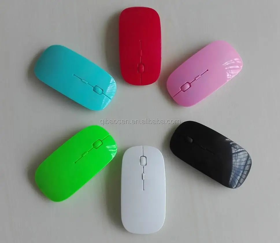 

Factory supply good quality wireless mouse with 6 colors option, 2.4GHZ wireless mouse