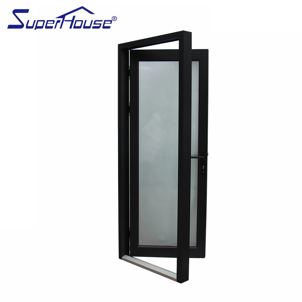 Australia AS2047 standard commercial double glass french aluminum casement door with German hardware