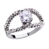2018 Natural Zircon Ring Wholesale Simple Originality Design Jewelry Showcases Hollow Finger Rings For Women Wedding