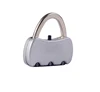 Promotion gift custom logo black silver zinc alloy heavy duty 3 digit code lock combination padlock for gym drawer case outdoor