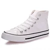 Women white Canvas Sneakers High Top Lace ups Casual Walking Shoes