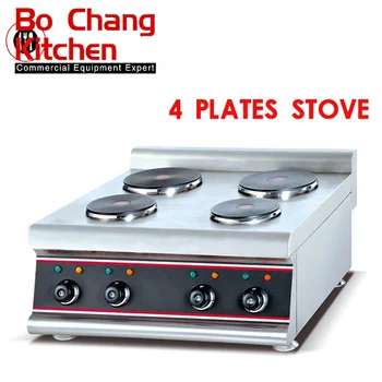 High Quality Commercial Electric Stove Cooking Hot Counter Top 4