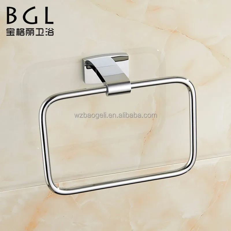 
China Manufacturer Morden Bathroom Accessory Set Brass Stainless Steel 304 Chrome Wall Mount Bathroom Fitting Towel Ring 