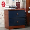 Italian style solid wood water paint bed stand modern nightstand table