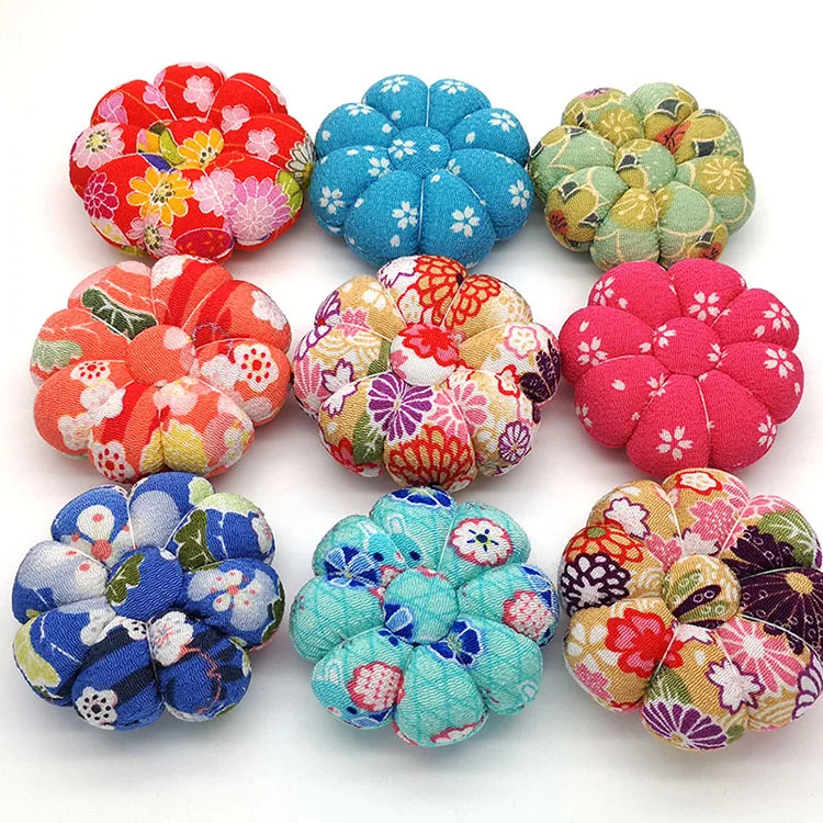 

Free shipping pumpkin Pin Cushion DIY handmade E02-2, Random delivery of colors,