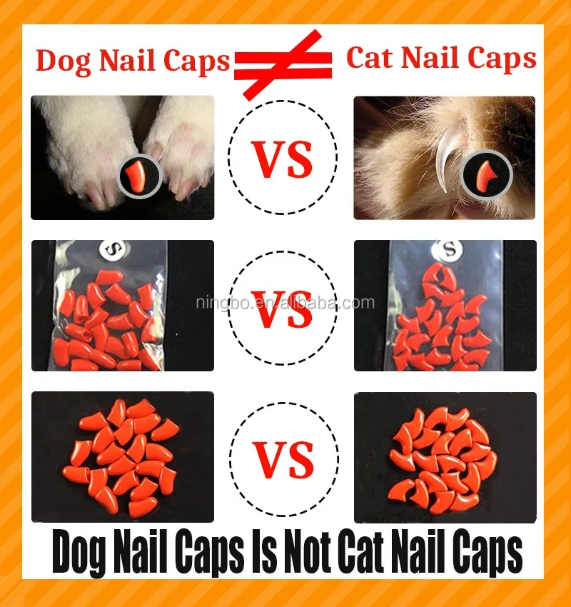 New Fashion Soft Anti Scratch Pet Nail Caps Cat Nail Protector With