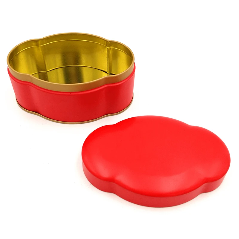 
Hot sale luxury custom print empty cloud shape metal tea tin box 