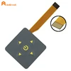 Silkscreen printing Front Panel Overlays membrane keyboard oem fpc Membrane button switch ending with a 2.54mm pitch