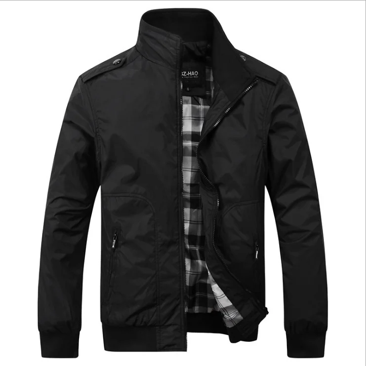 

ZF 37Latest Design Black Mens Bomber Jacket, Color