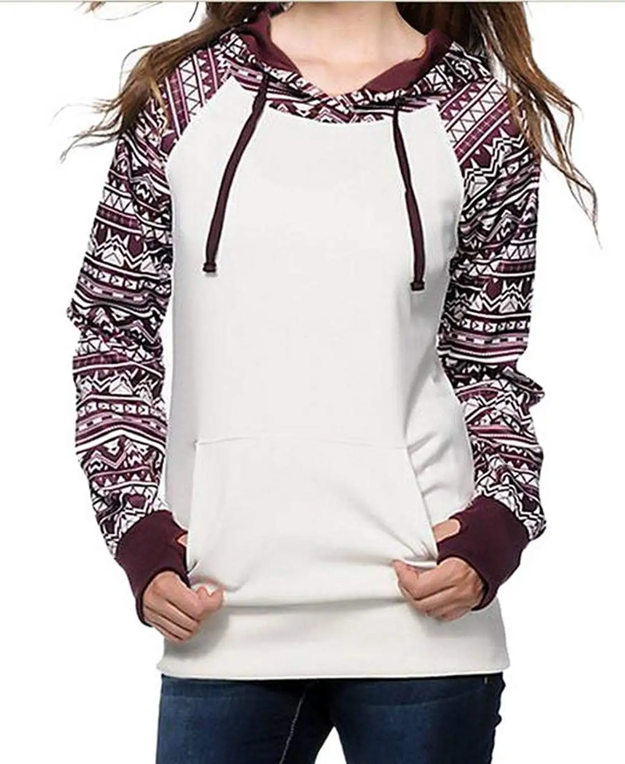 women's hoodie with thumb holes