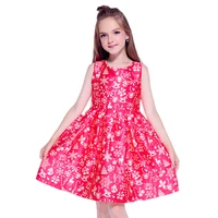 

Kseniya Kids Christmas Girl Dress Boutique Print Sleeveless Organza Girl Formal Dress For Party Evening School Princess