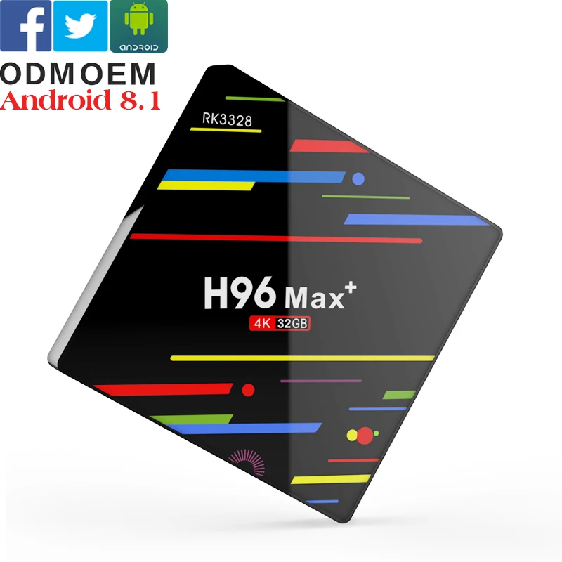 

Best price H96 max Plus RK3328 4GB Ram 64GB Rom android 8.1 2.4g 5g dual wifi TV box H96max plus