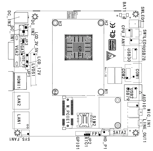 Mini itx чертеж