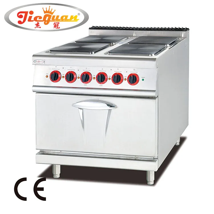 Commercial 4 Burner Electric Range With Oven Eh887a(ce Certificate