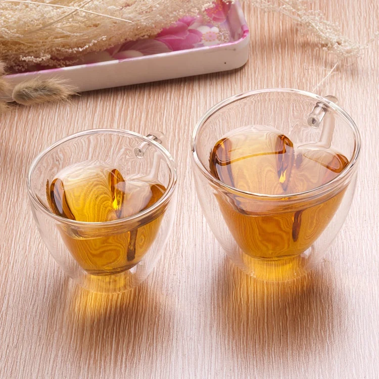 
Heat-resistant Double Wall Glass High-borosilicate Glass Cup Beer Coffee Cups 