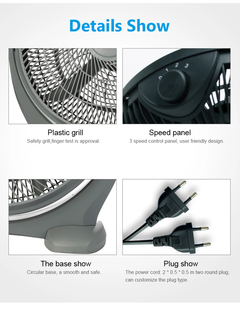 Floor Type Air Conditioner Air Cooling Fan 18 Inch Box Fan Floor Fan