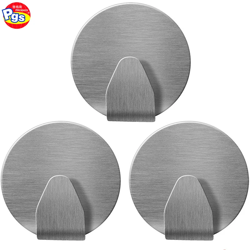 Metal Hooks Of Self Adhesive Round Type,Flat Metal Hooks Wall Mount