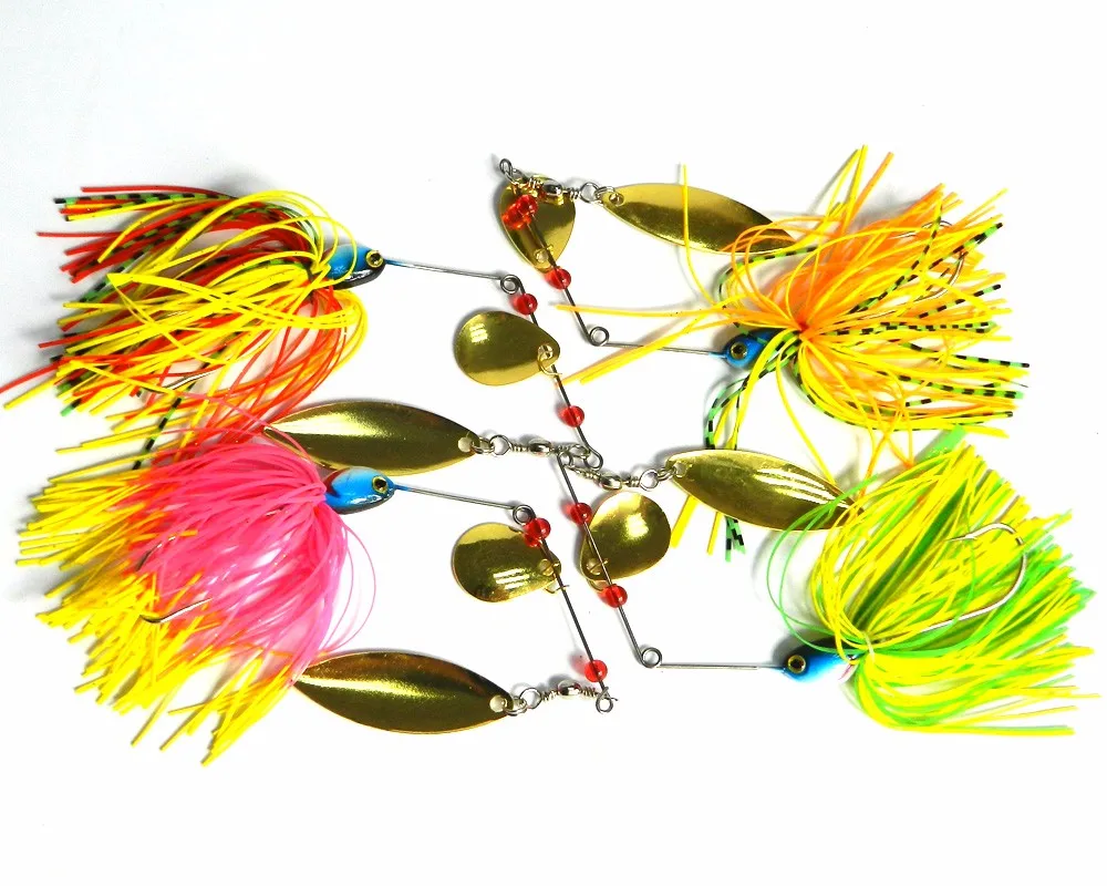 Fishing Lure Metal Spoon Spinnerbait With Jig Head Fishing Lures