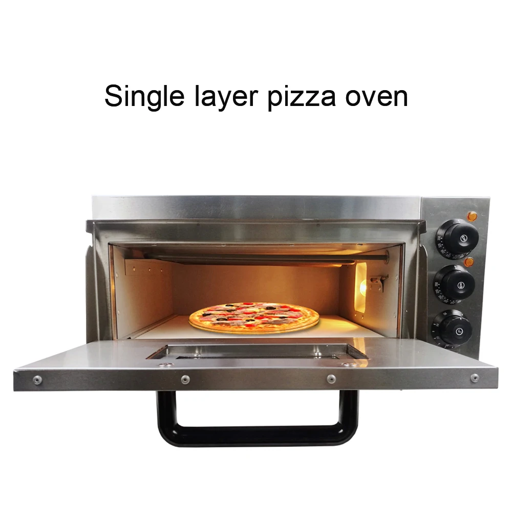 Ticari Mutfak Pizza Fırını Konveyör Pişirme Elektrikli Konveksiyonlu
