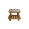 Very stable SPA step made by PS SPA plastic stairs step with wooden color Anti-skidding Step