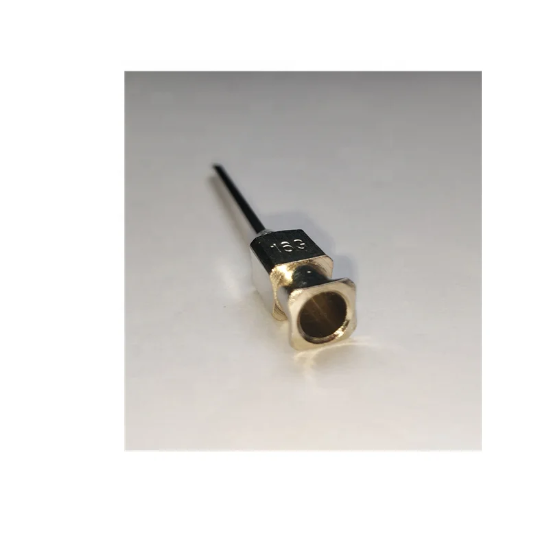 
REUSABLE STAINLESS STEEL HYPODERMIC VETERINARY INJECTION NEEDLE WITH METAL HUB 