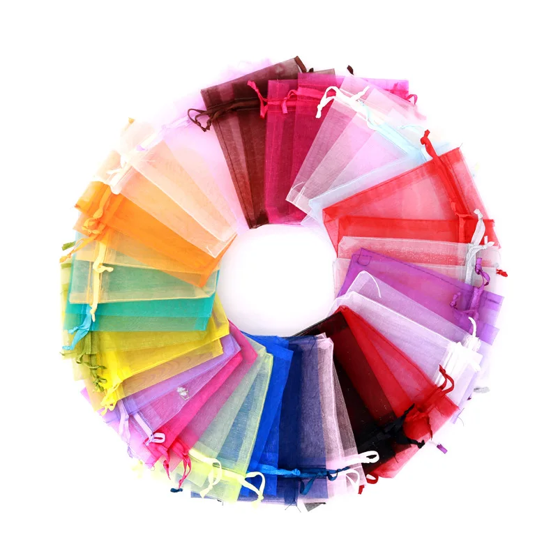

Small organza drawstring for gifts net gift bags mesh bags