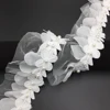 Hot Pleated Lace Cotton Pearl Flower Ruffle Decoration Trim