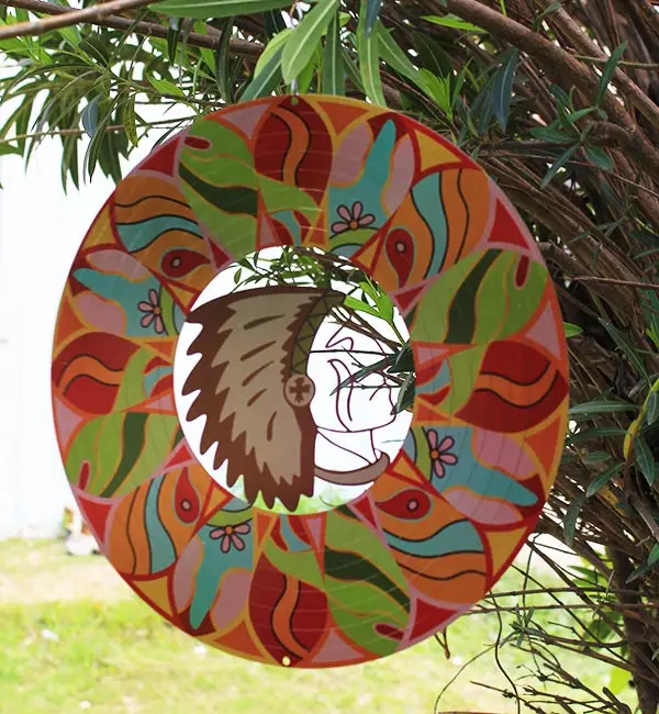 High Quality Stainless Steel Animal Hanging Metal Wind Spinner For Home