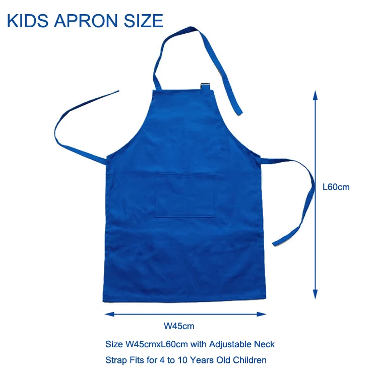 White Chef Apron Children Bulk Kids Apron For Cooking Baking Kitchen