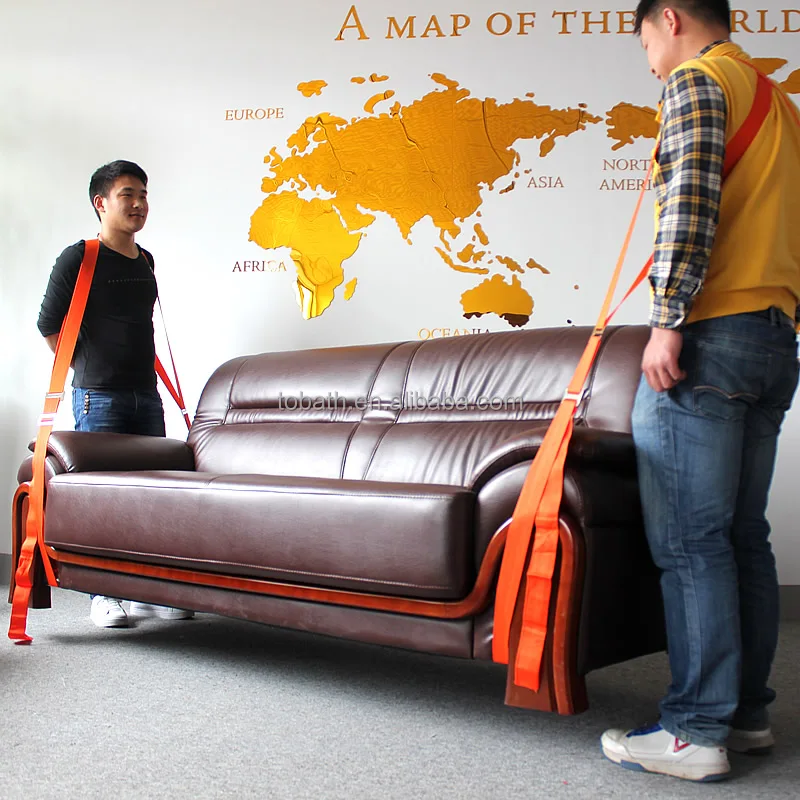 

Sofa Furniture Moving Rope Belt Strap Weight Lifting Straps Carry Cargo Straps, Orange also customized