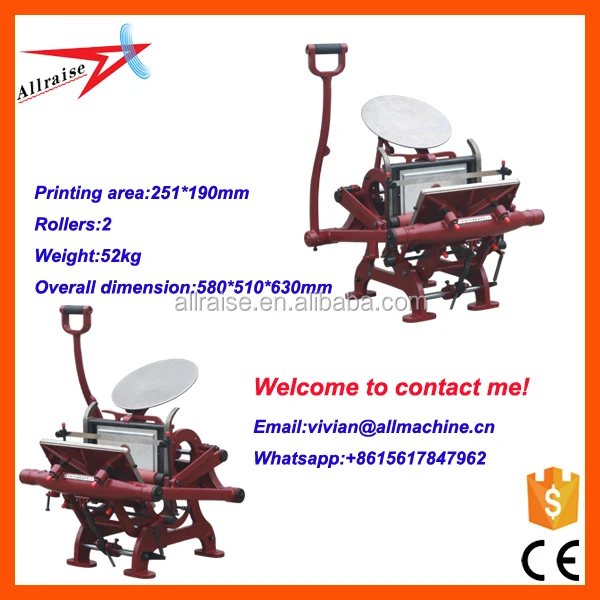 Manual printing. Manual printing