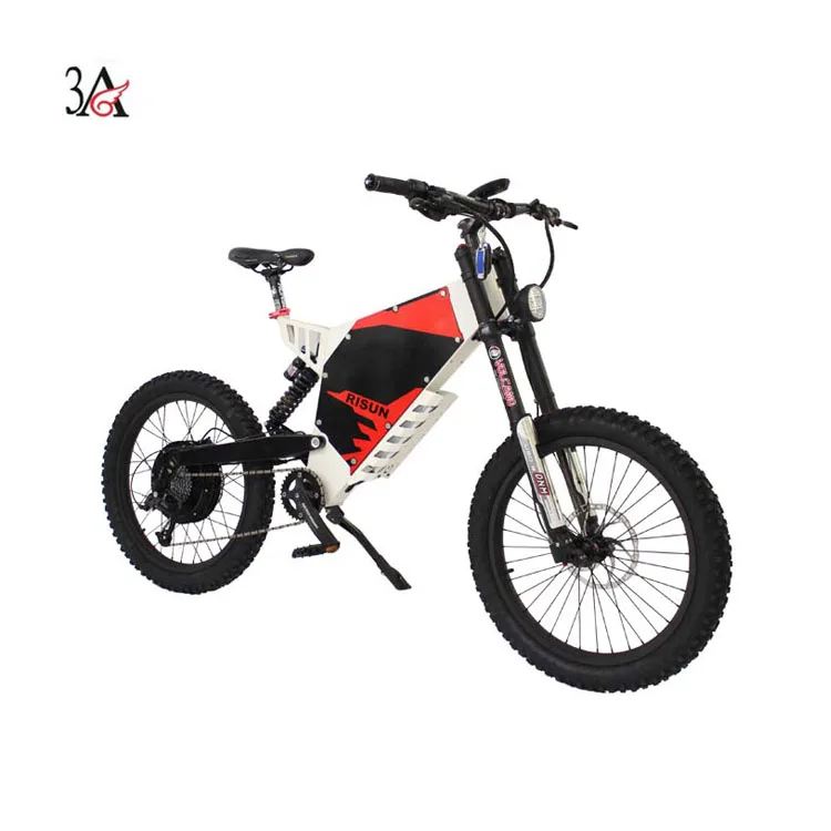 

72v 3000w Customized e-Motorcycle Super 72V 35AH Li-ion Battery Mountain eBike Bomber Electric bicycle, Black