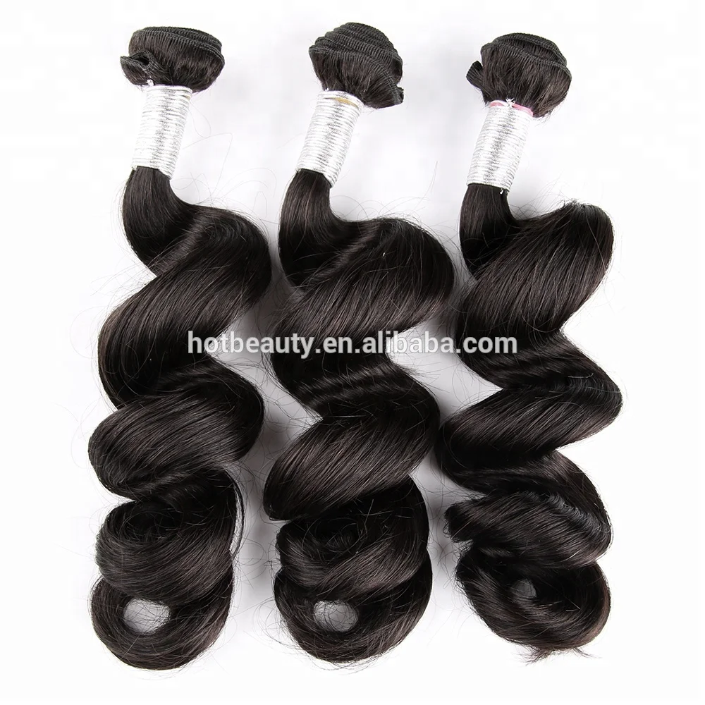 

cuticle aligned hair quality loose wave 10A grade remy brazilian human hair weaving