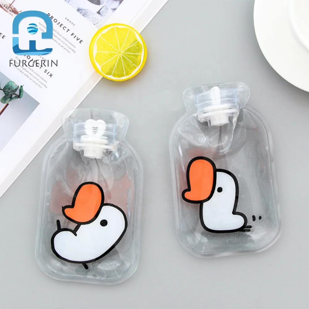 
Hot Warm Bag Cute Hot Bottle Bag Hot Water Reusable Hand Warmer Mini Hot Water Bag Transparent Household Items For Daily Life 