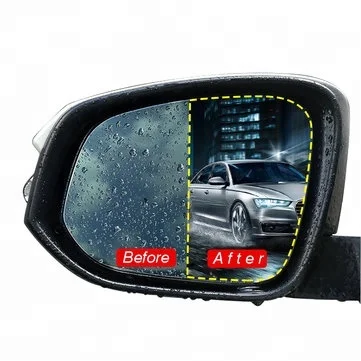 

95*95mm Size Rainny Rearview Mirror Protective Film Car Anti Fog Film, Transparent