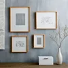 Custom made multiple size slim edge printing art wood picture frame wall art frame