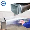 Pipe sandwich aluminum foil reflective isolator insulation heat reflective material for pipe isolation,insulated duct liner