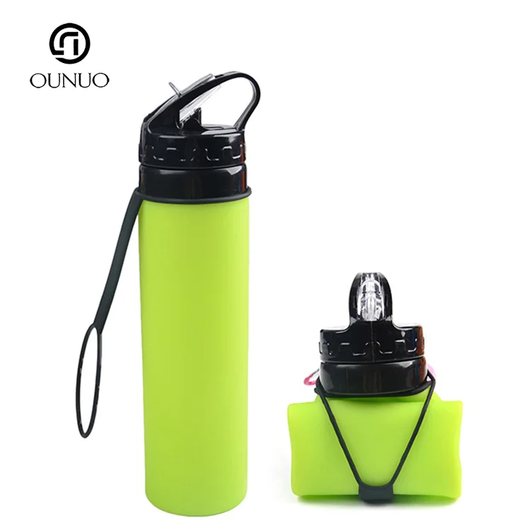 Collapsible Foldable Silicone drink Sport Water Bottle Camping Travel my plastic bicycle bottle