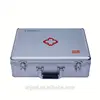 Good quality competitive price export silver useful Aluminum first-aid case,pocket dividers aluminum medical ca